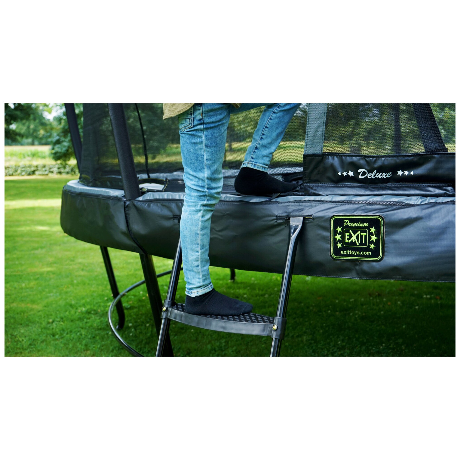 EXIT trampoline ladder voor framehoogte van 50-65cm