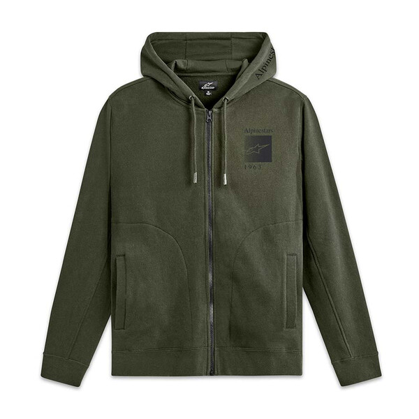 Alpinestars - Sweat zippé à capuche Quest Kaki