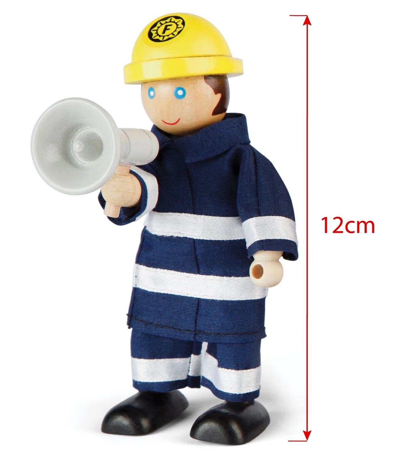 Figurines en bois pompiers