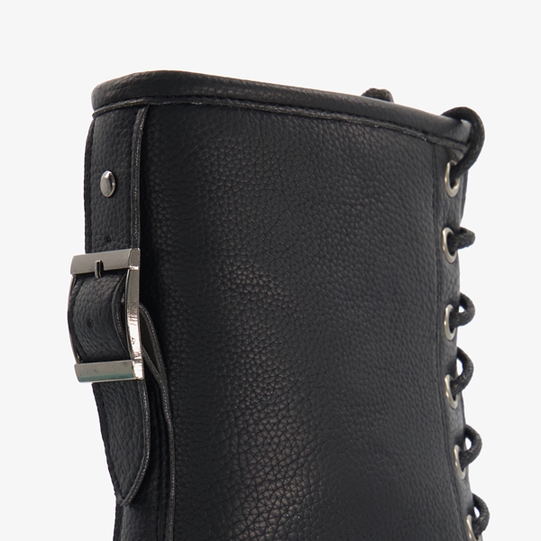 Blue Box dames veterboots met decoratieve gesp
