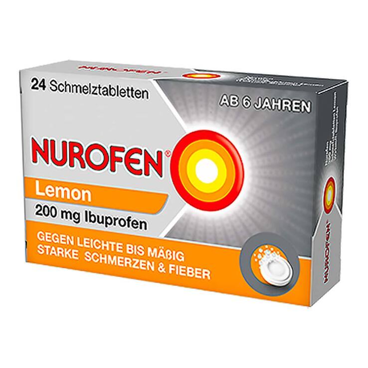 NUROFEN® Lemon 200 mg Ibuprofen Schmelztabletten, 24 St