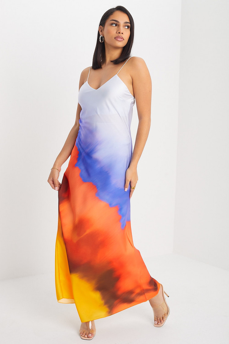 Robe violette tie and dye