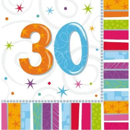 amscan 16 Servietten Radiant Birthday 