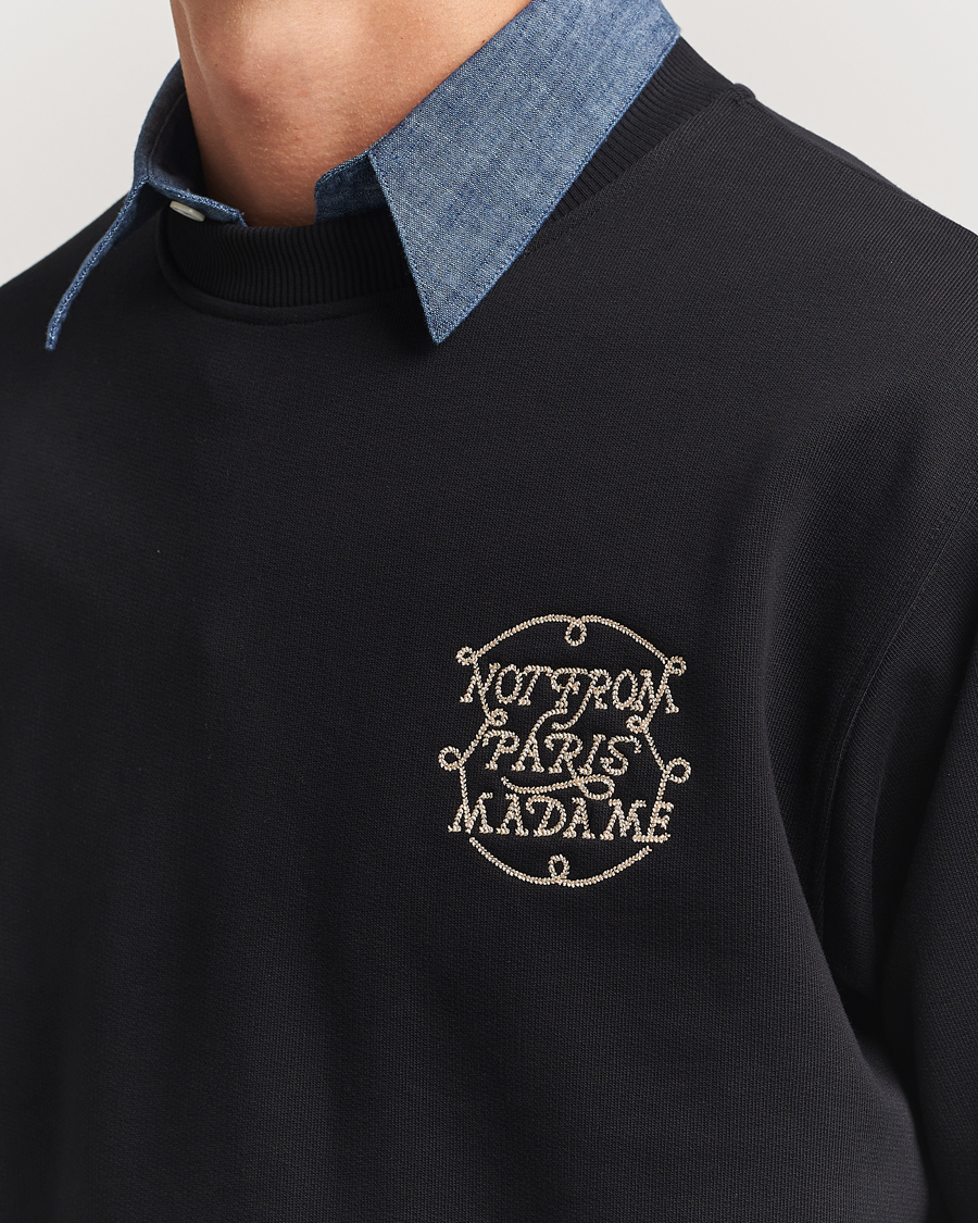 Drôle de Monsieur Slogan Tresses Sweatshirt Black