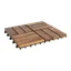 Gulvplater i akasietre 5-pk 30x30 cm 0,45 m²