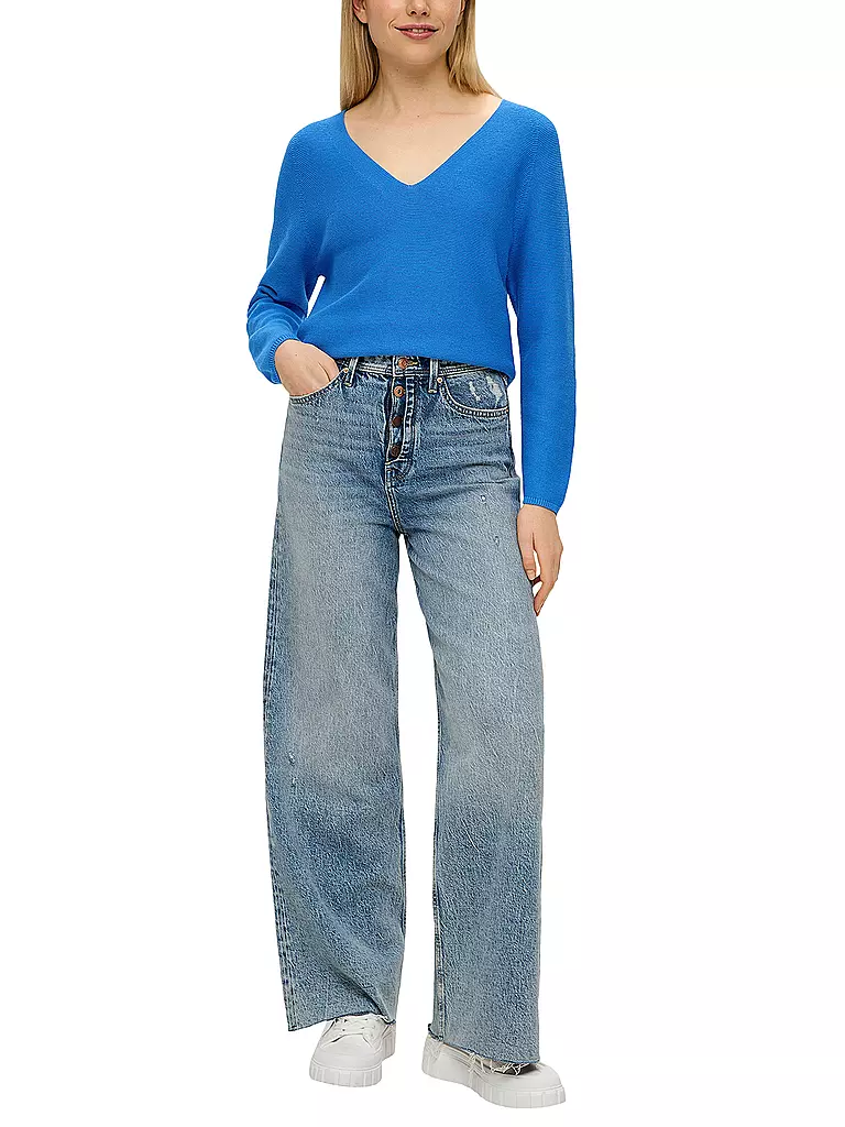 S.OLIVER Pullover blau