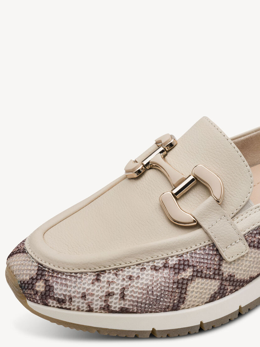 Leren Instappers - beige