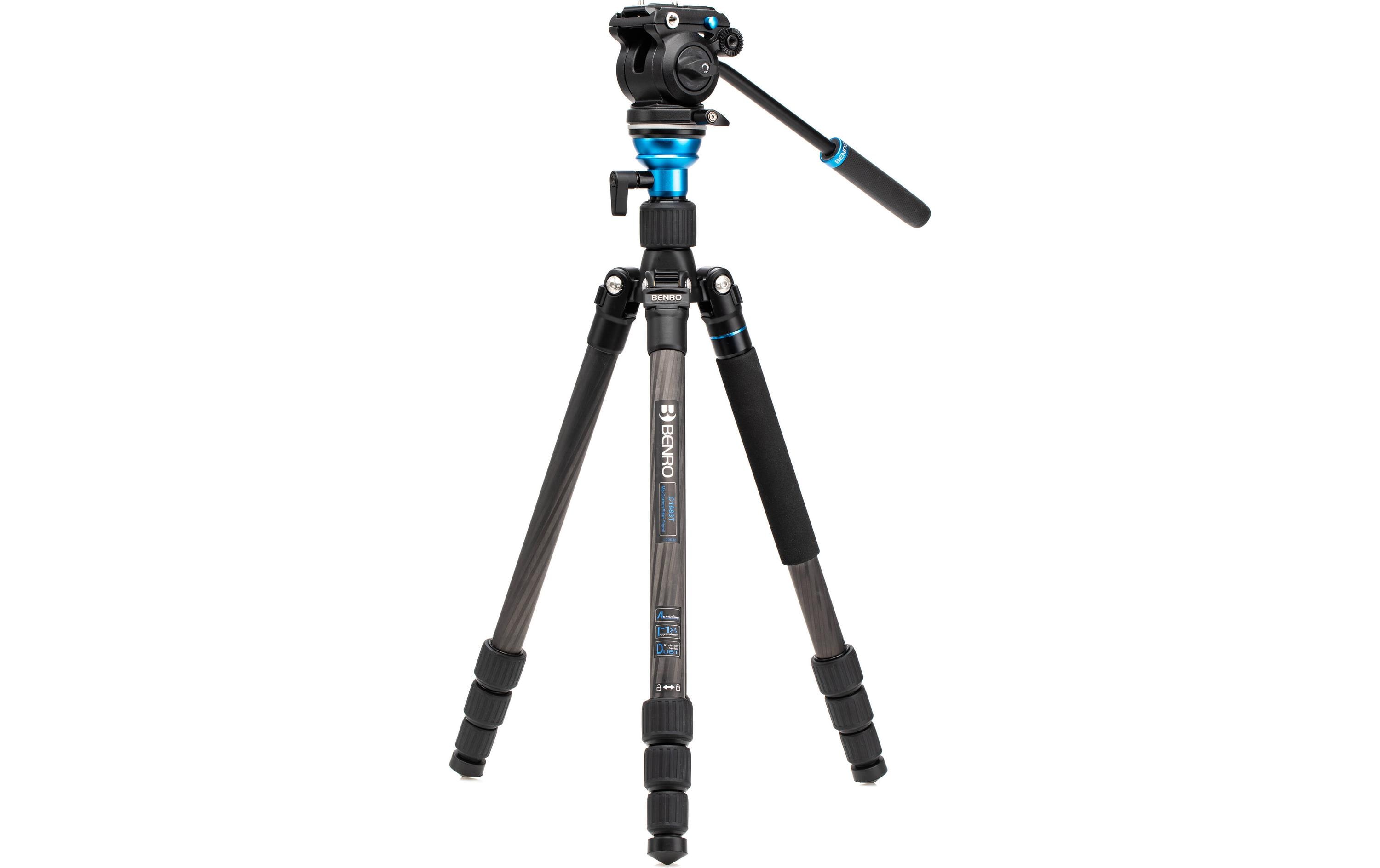 Videostativ C1683TS2PRO Aero Kit Carbon<br>Kompaktes Stativ, geeignet für Reisen und einfaches Verstauen und Tragen