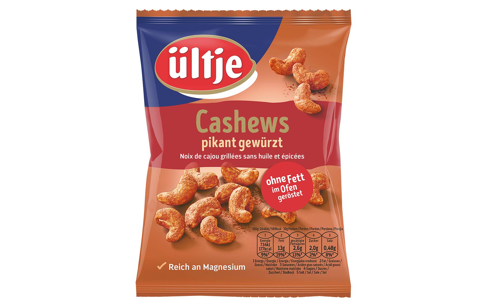 Apéro Cashews pikant gewürzt 150 gGeröstete, würzige Cashewkerne
