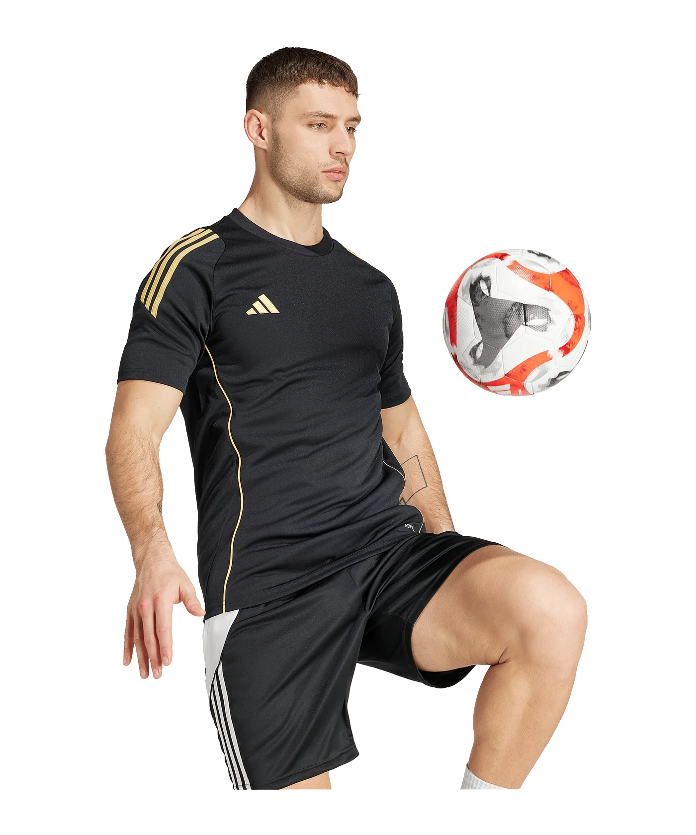 adidas Tiro 24 Trikot Schwarz Gold