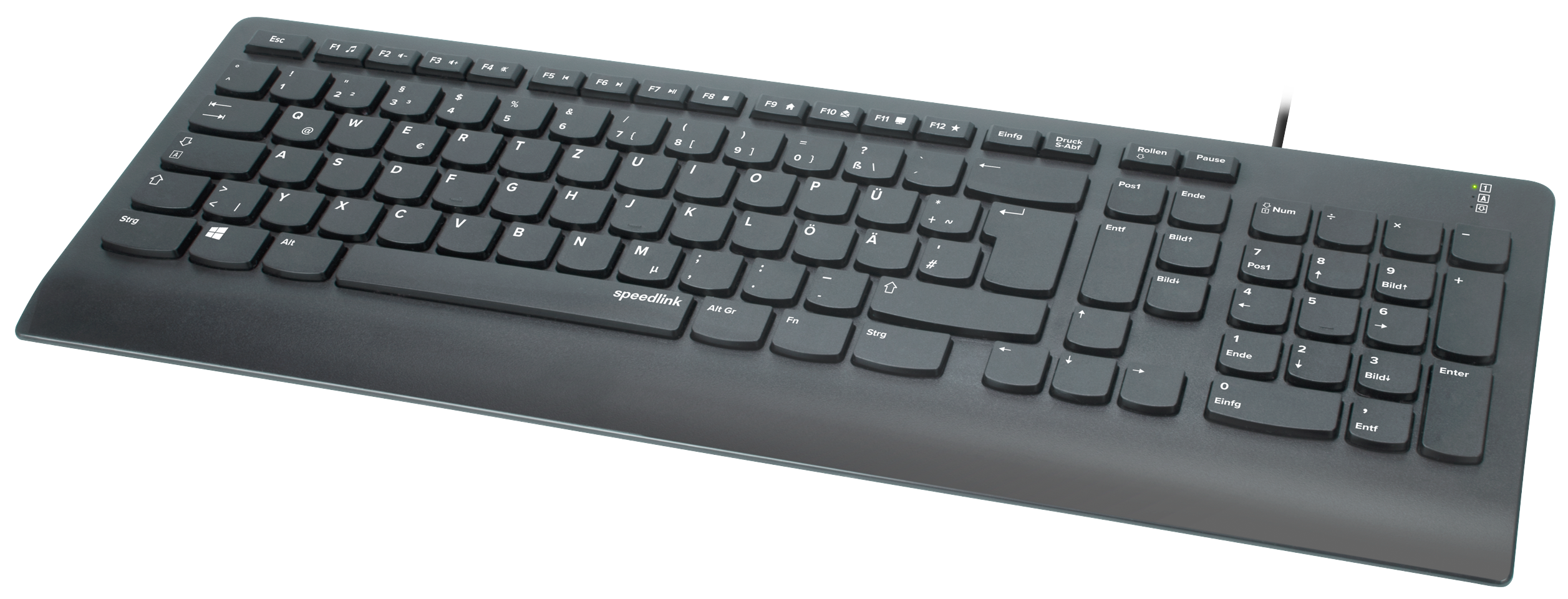 Speedlink - HI-GENIC Antibacterial Keyboard, black - Nordic Layout
