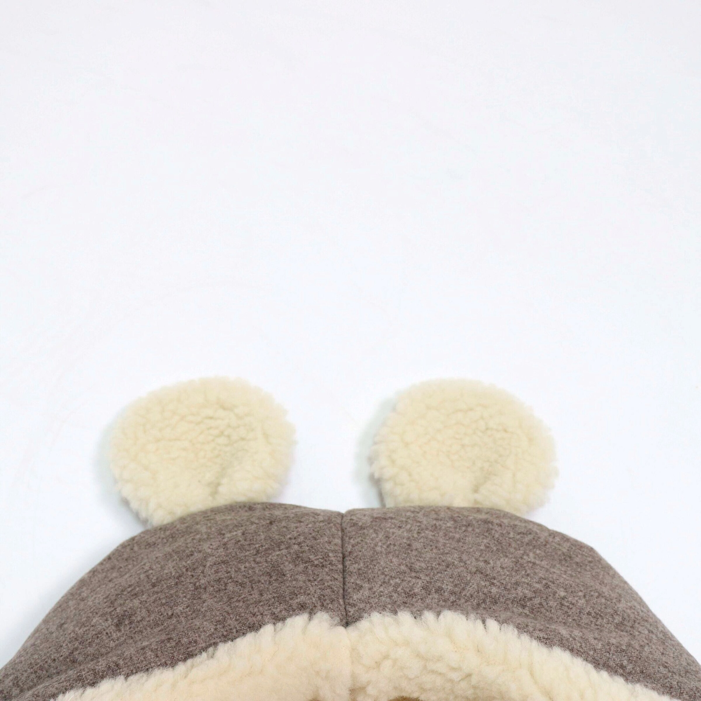 Kaiser Winterfußsack HOODY MAUS WOOL für Babyschalen pepper brown
