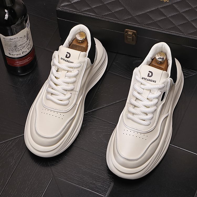 Mr Ozera - Platform sneakers met tweekleurige letters (verschillende ontwerpen)