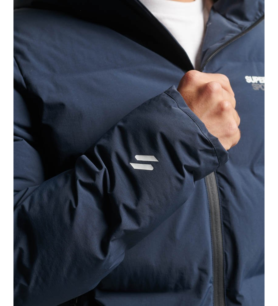 Casaco acolchoado azul boxy da Superdry