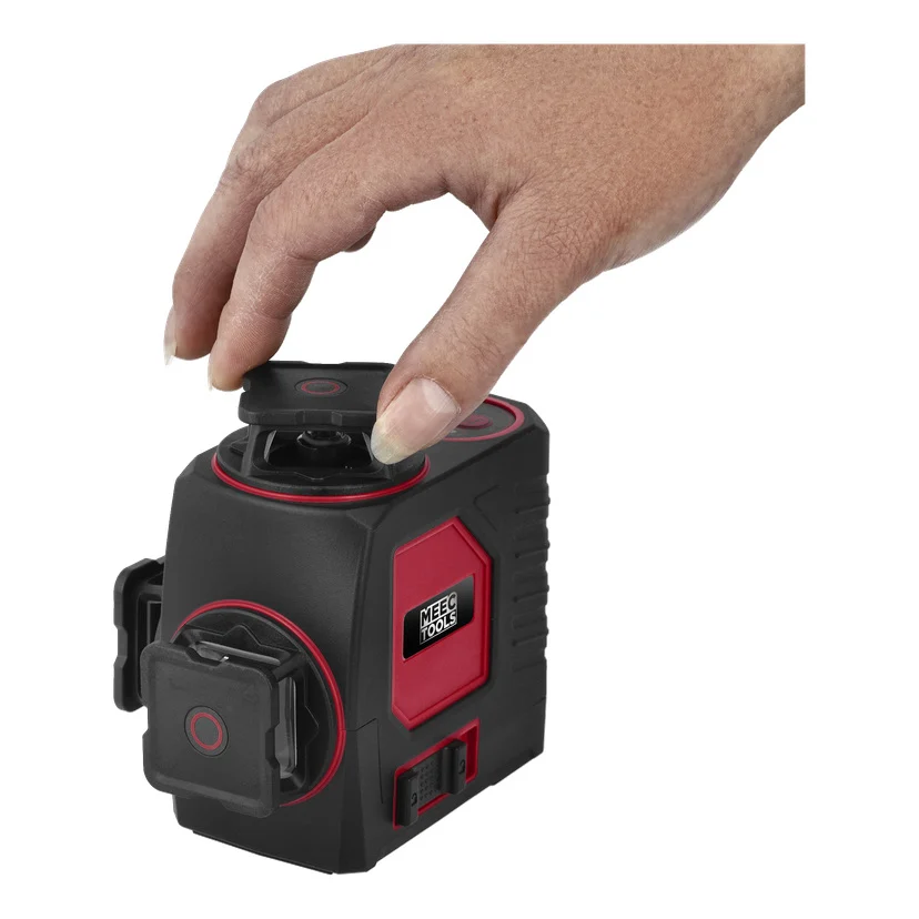 Oppladbar grønn krysslaser 3x360°