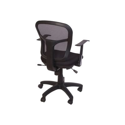 Fauteuil de bureau PHOENIX - accoudoirs fixes - noir