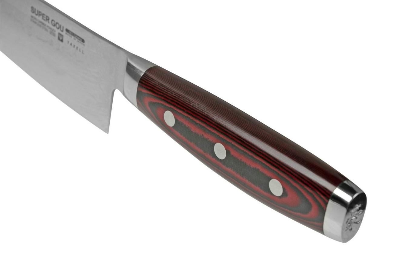 Yaxell Super Gou 37100, 161-laags damaststaal koksmes, 20 cm