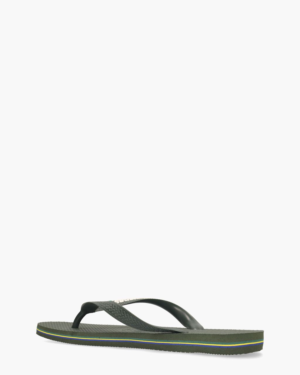 Havaianas Brasil Logo Donkergroen Herenslippers