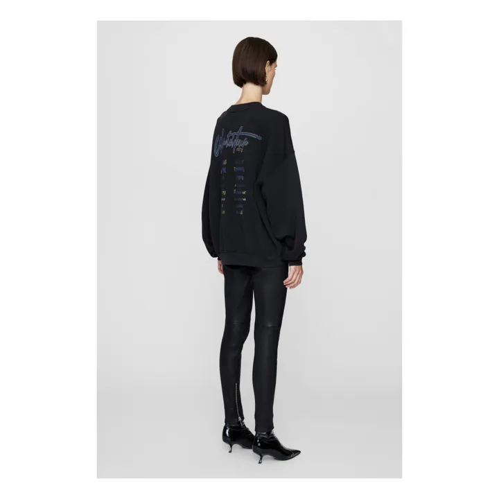 Anine Bing Sweat Harvey Léopard | Noir