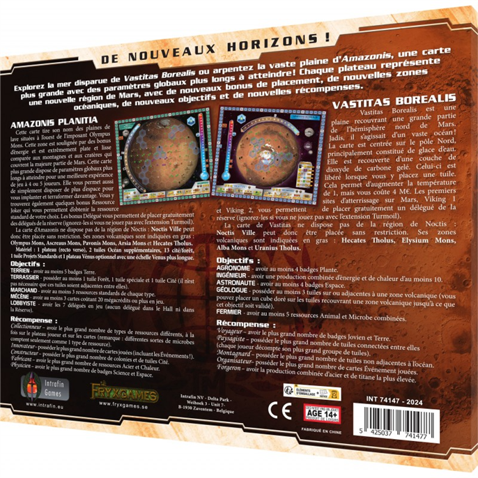 Terraforming Mars : Amazonis Plantia  et  Vastitas Borealis