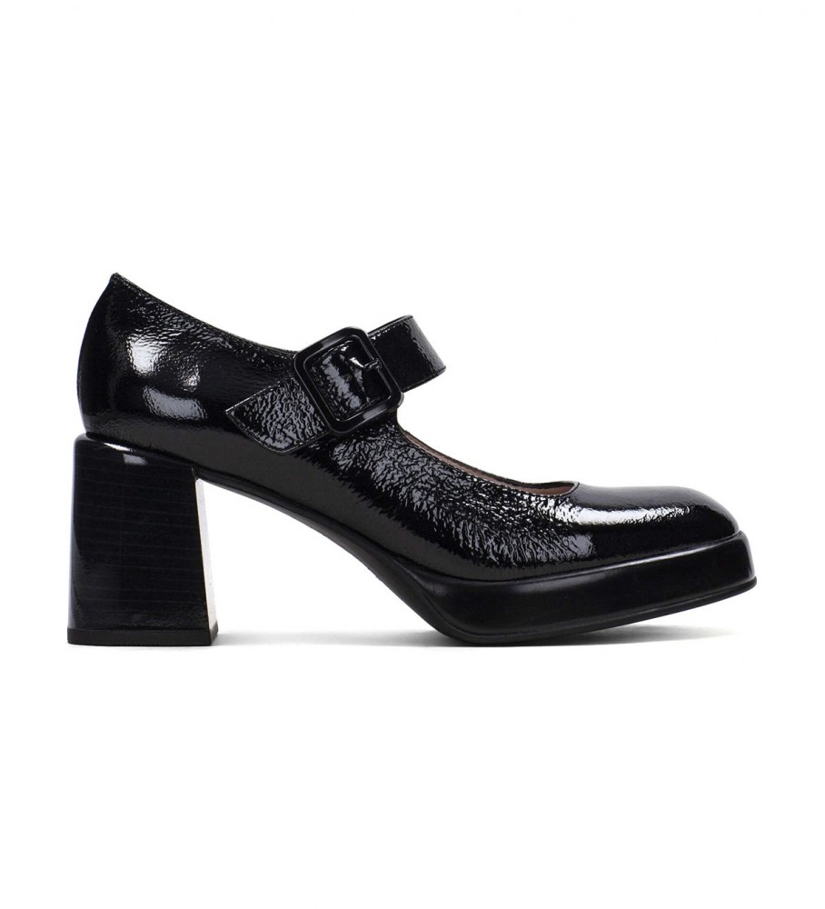 Sapatos Hispanitas Tokyo em couro preto - Altura do salto: 7 cm -