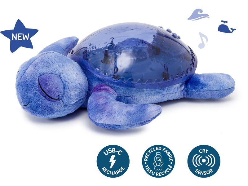 cloud b Nachtlicht Projektor Tranquil Turtle Ozean Musikalische Schildkröte mit wiederaufladbarem Akku