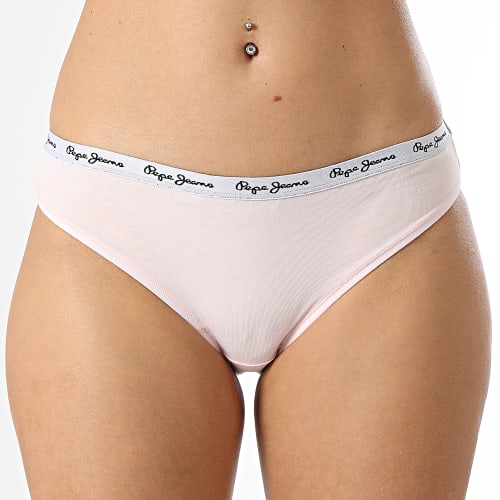 Lot De 3 Culottes Femme Classic PMU10957 Bleu Marine Blanc Rose