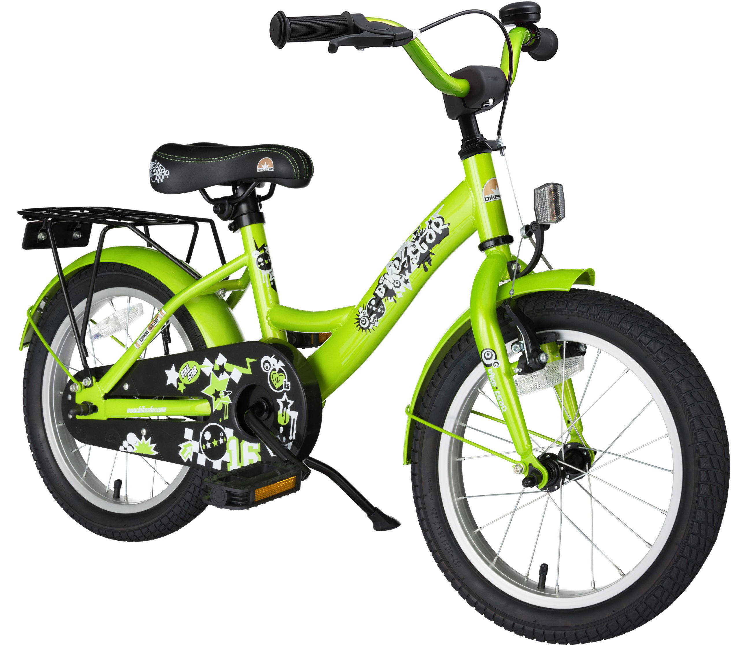 BikeStar Classic kinderfiets 16 inch groen
