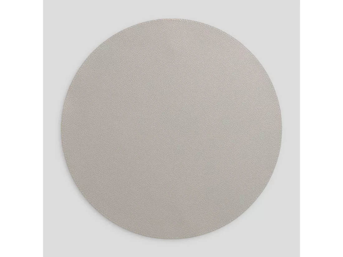 Set de Table Décoratif Olevia Rond Gris Clair 38 cm