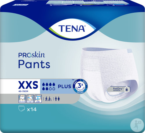 Tena ProSkin Pants Plus Sous-Vêtement Absorbant Taille XXS 14 Pièces