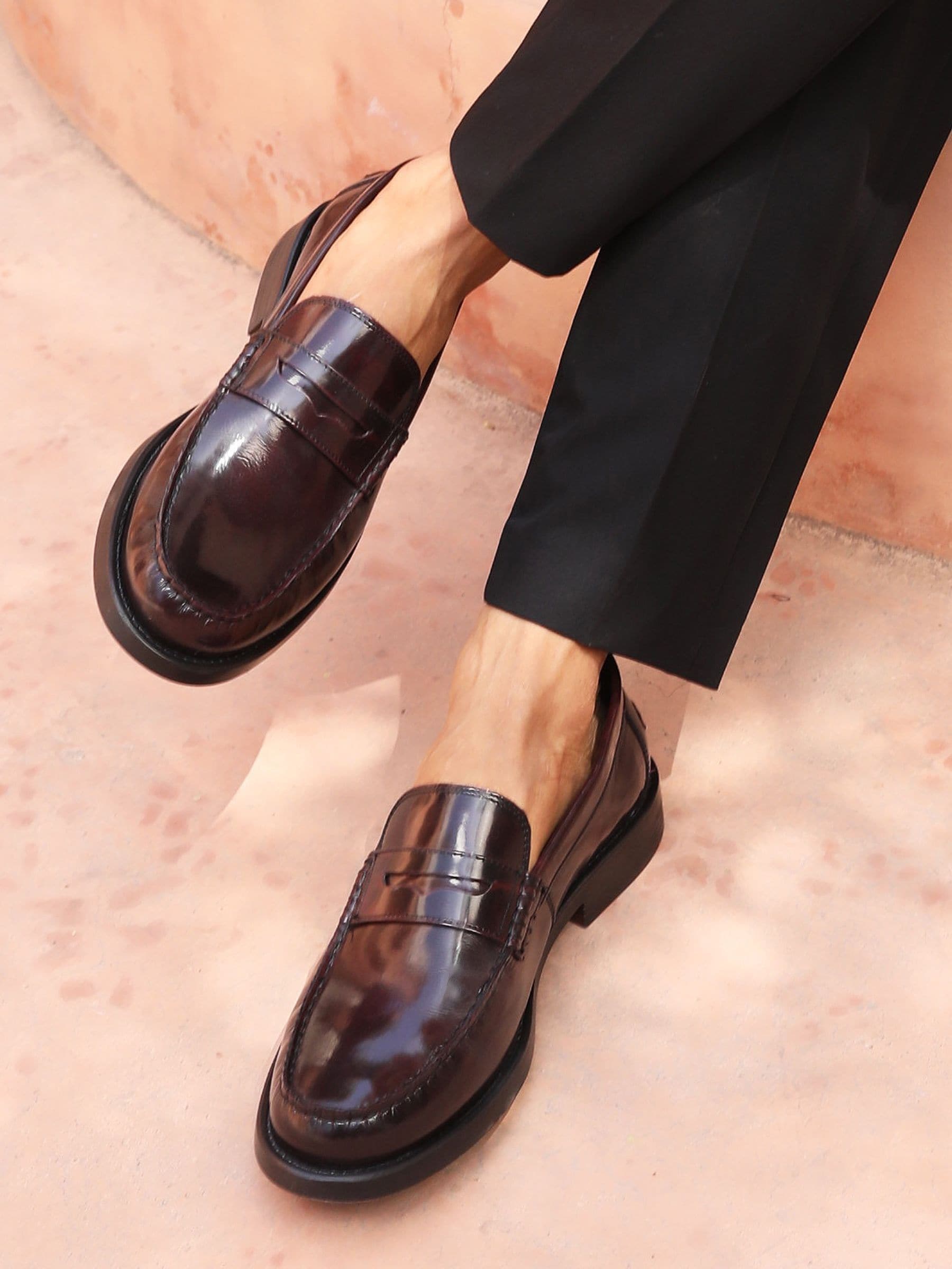 Rood - Off The Hook Monro Loafer Formal Casual Slip-On Leather Shoes