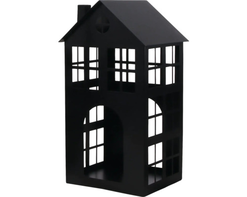 Lantaarnhuis Lafiora Metaal 17 x 17 x 36 cm Zwart