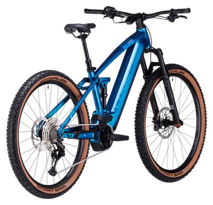 VTT Électrique Tout-Suspendu Cube Stereo Hybrid 120 SLX 750 Shimano Deore XT 12V 750 Wh 29'' Bleu Electric 2024