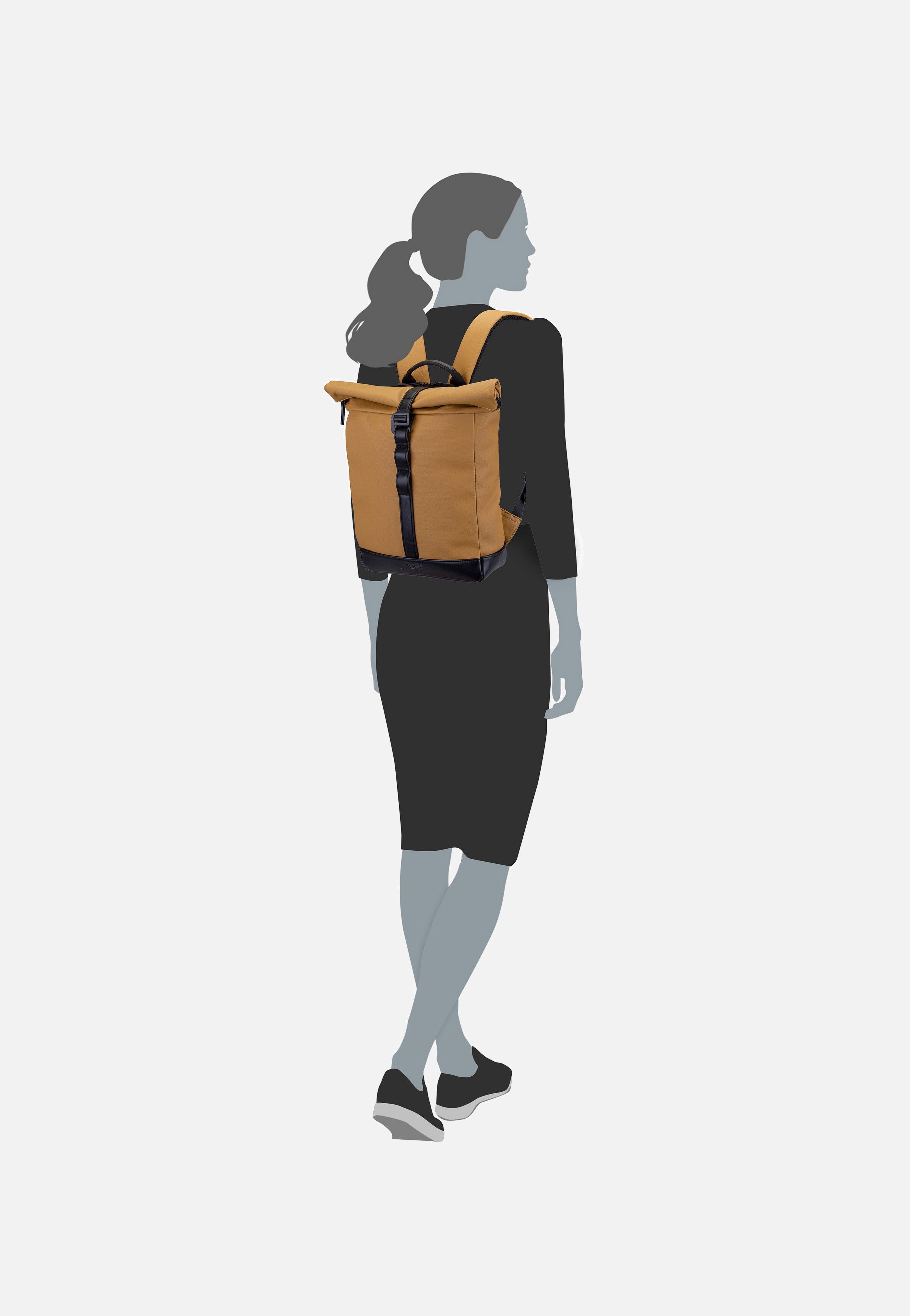 Borgholm Courier S 5310 Mustard - Rolltop Rucksack
