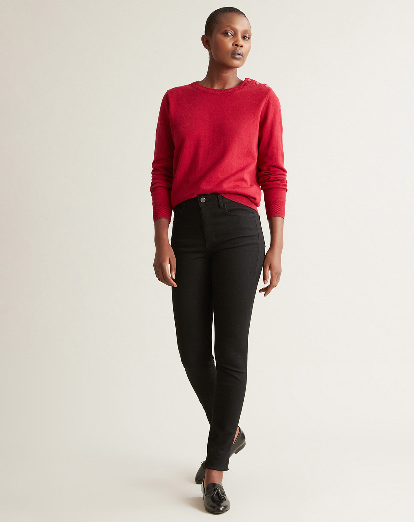 Cyrillus Jean slim Hyperflex Coule noir