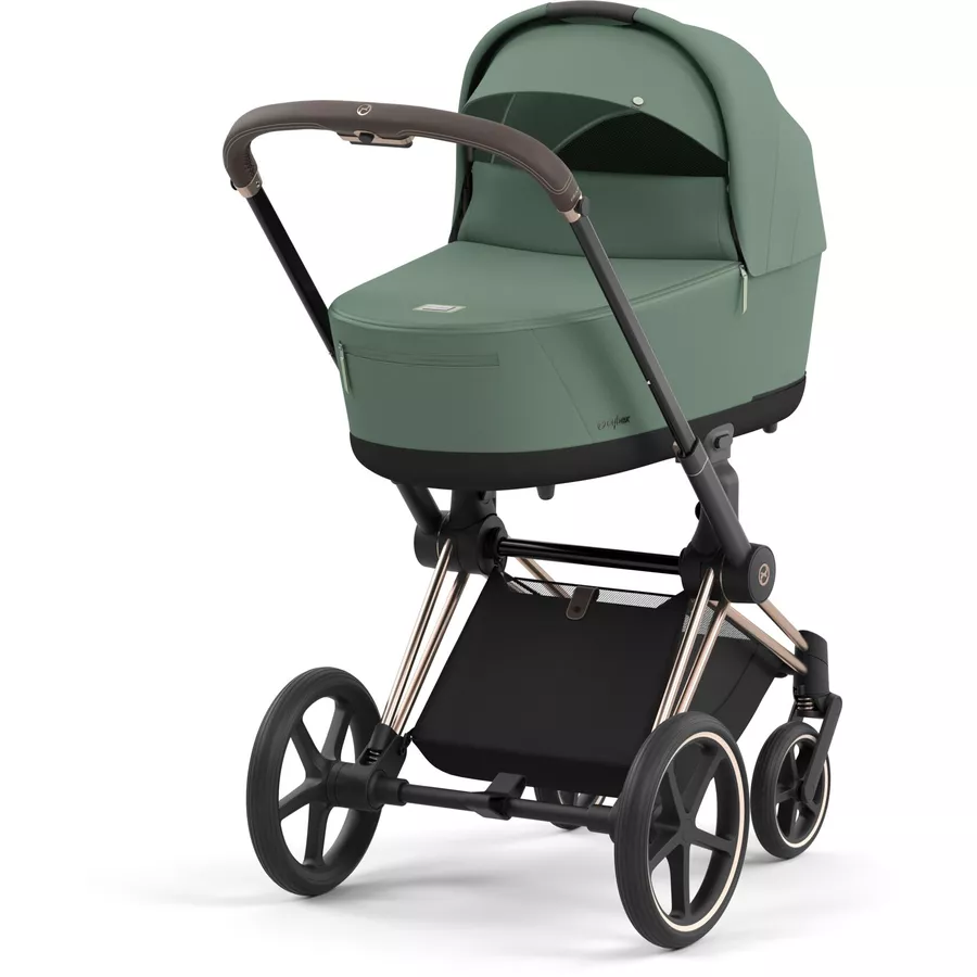 cybex PLATINUM Kombikinderwagen New Priam Priam Rosegold Leaf Green