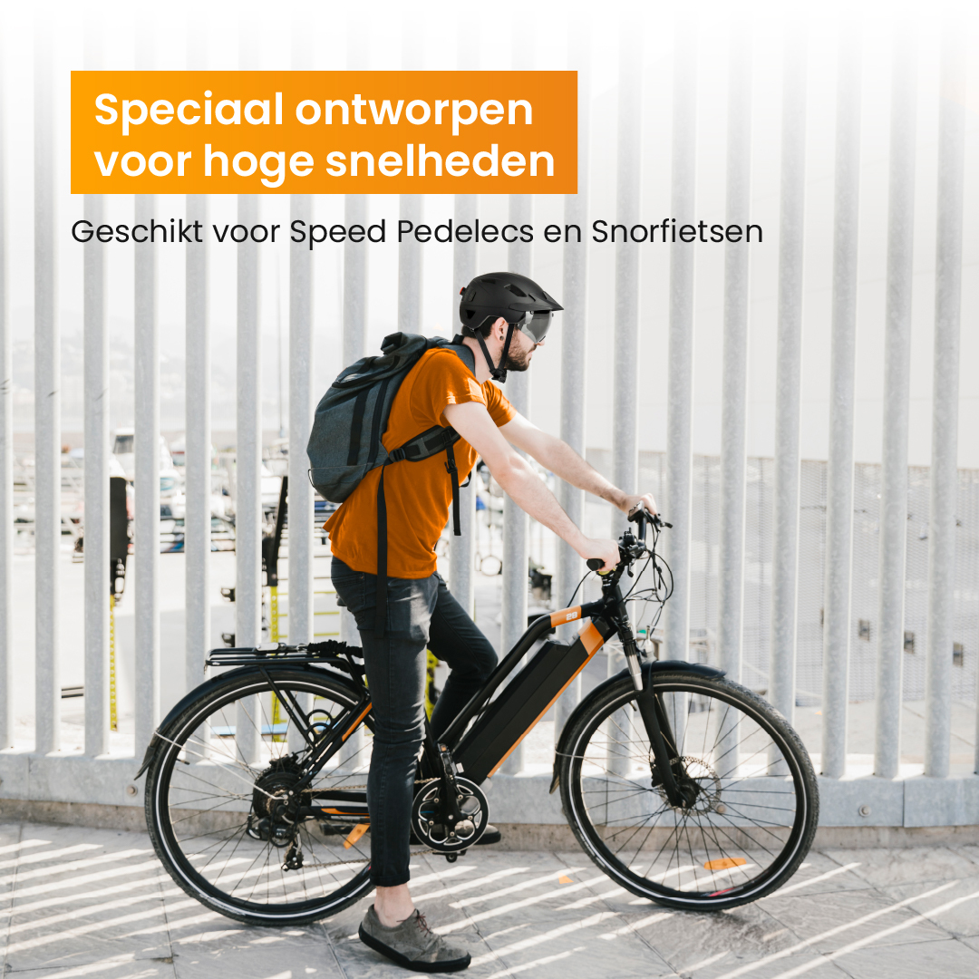 R2B Fietshelm Speed Pedelec met LED-verlichting - Maat L
