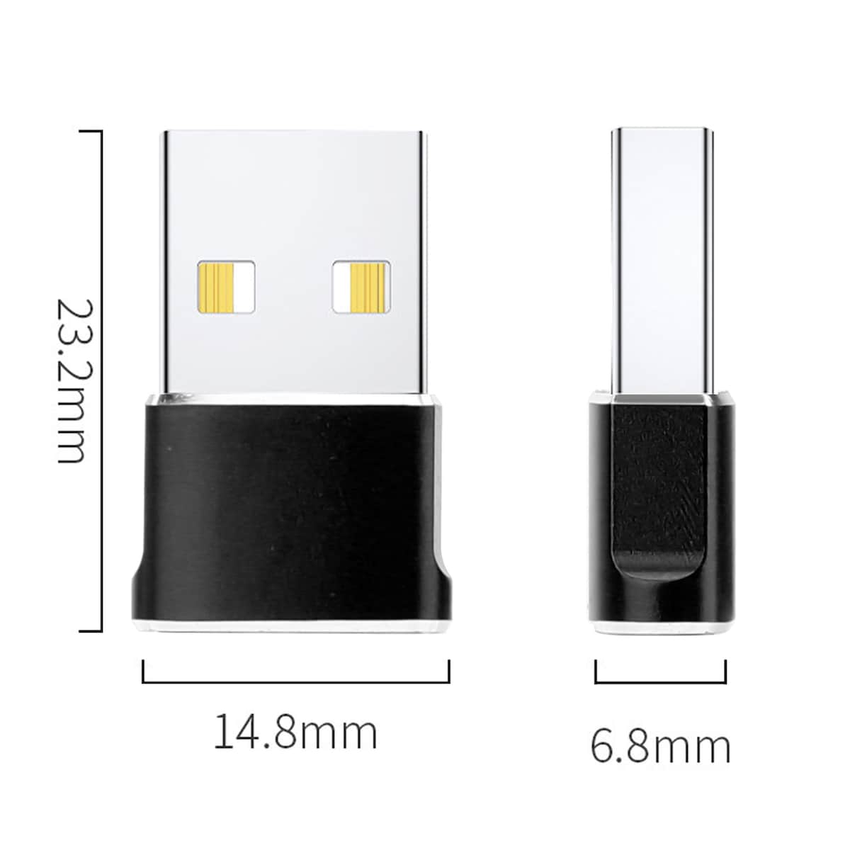 3x USB-adapteromformer fra USB C til USB-adapter