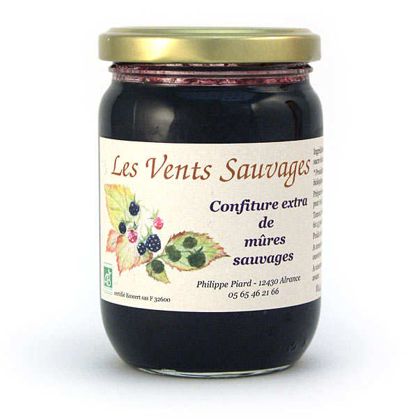 Confiture de mûres sauvages bio