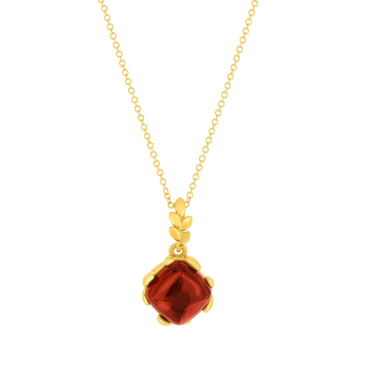 Collier or 375 jaune grenat 48cm