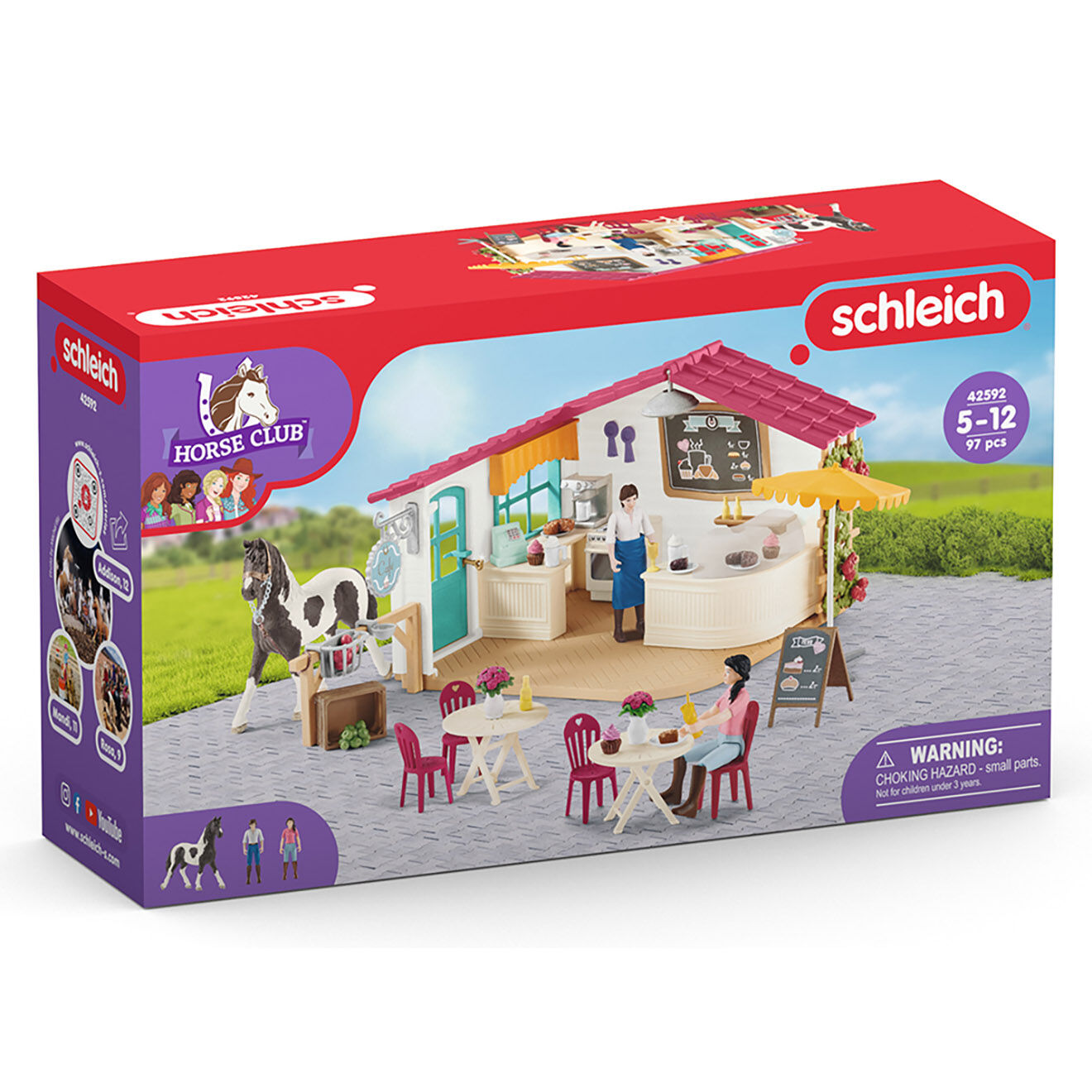 Schleich Café des cavaliers multicolore