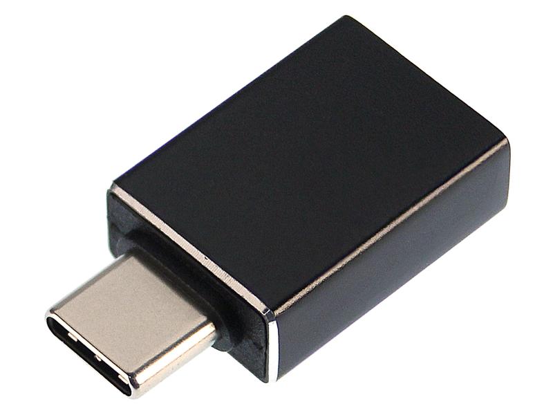 STEFFEN Adapter USB-C zu USB-A USB3.1 3A, Aluminiumgehäuse