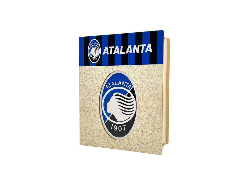 Iconic Puzzle Atalanta BC – Logo Offizielles Holzpuzzle, Grösse M