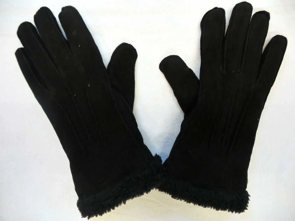 ISOTONER Handschuh Schwarz Leder
