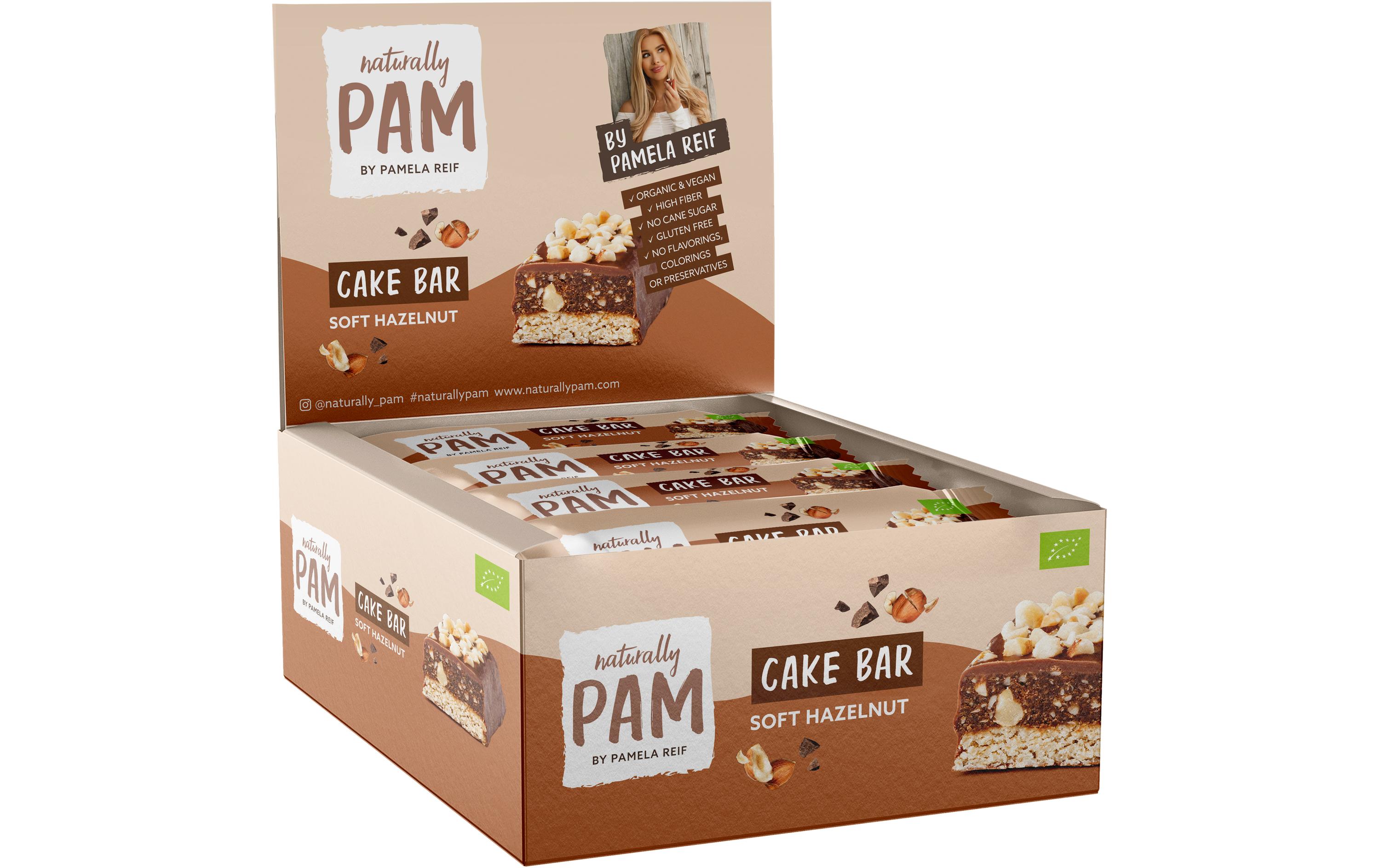 Riegel Bio Cake Bar – Soft Hazelnut 12 x 44 gBio-Haferriegel mit Haselnüssen und Kakao