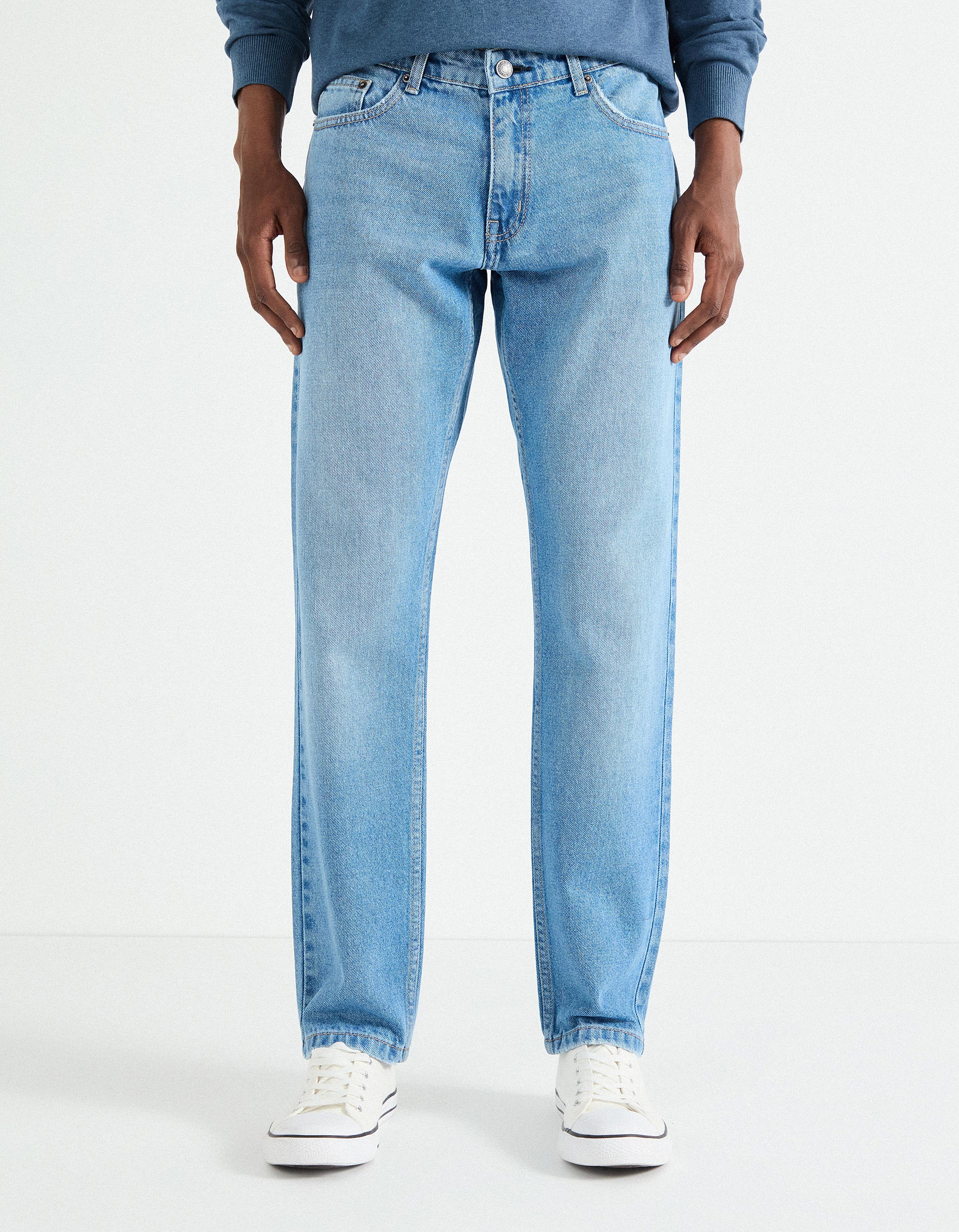Jeans 'Slim Fit', Homem, Azul Claro