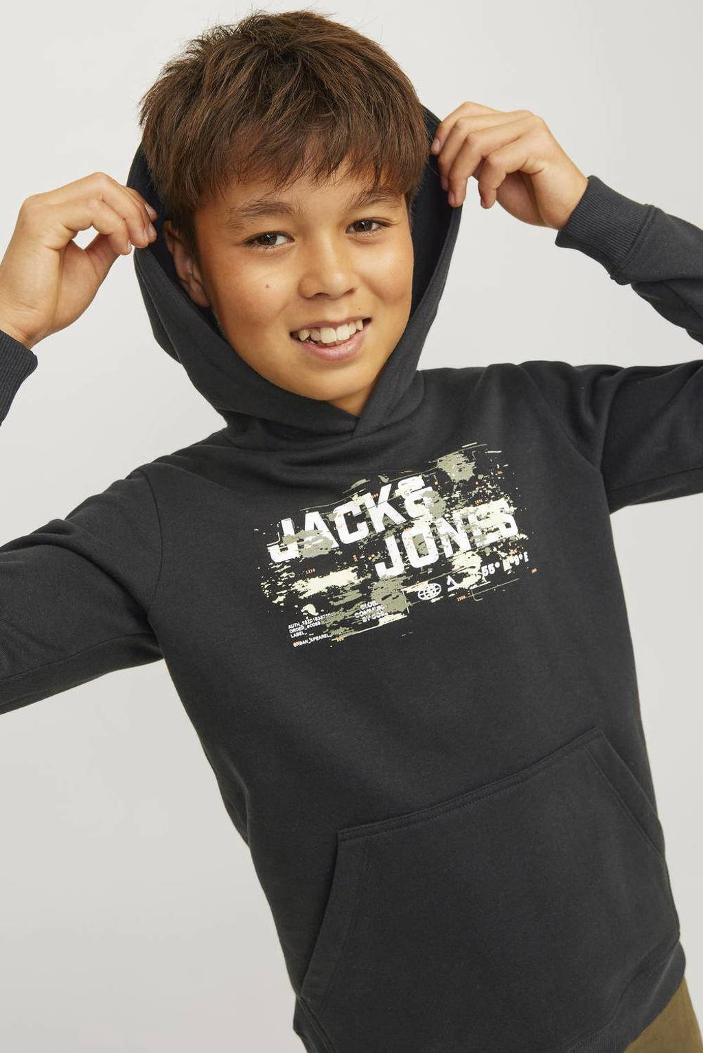 JACK & JONES hoodie JCOOUTDOOR zwart