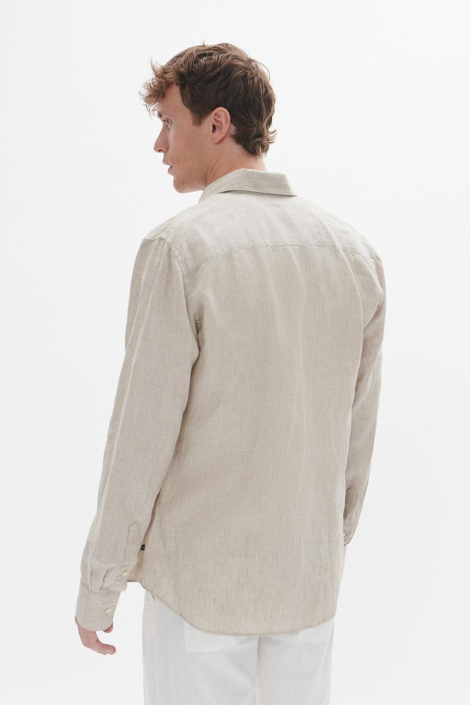 Matinique taupe heren overhemd