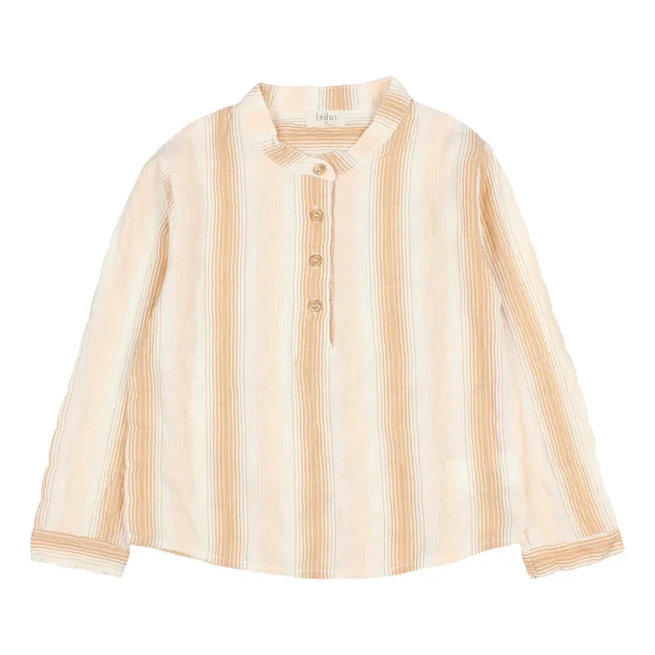 Búho Kurta Coton Bio Rayée | Ecru