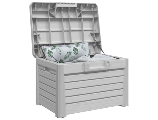 VIDAXL - Coffre Boîte à coussins d'extérieur gris 73x50,5x46,5 cm polypropyl...